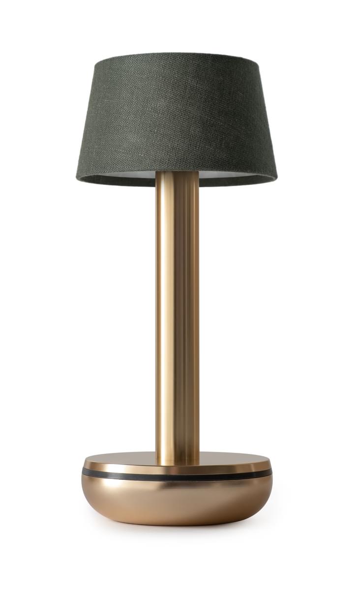 Two Gold Emerald Linen